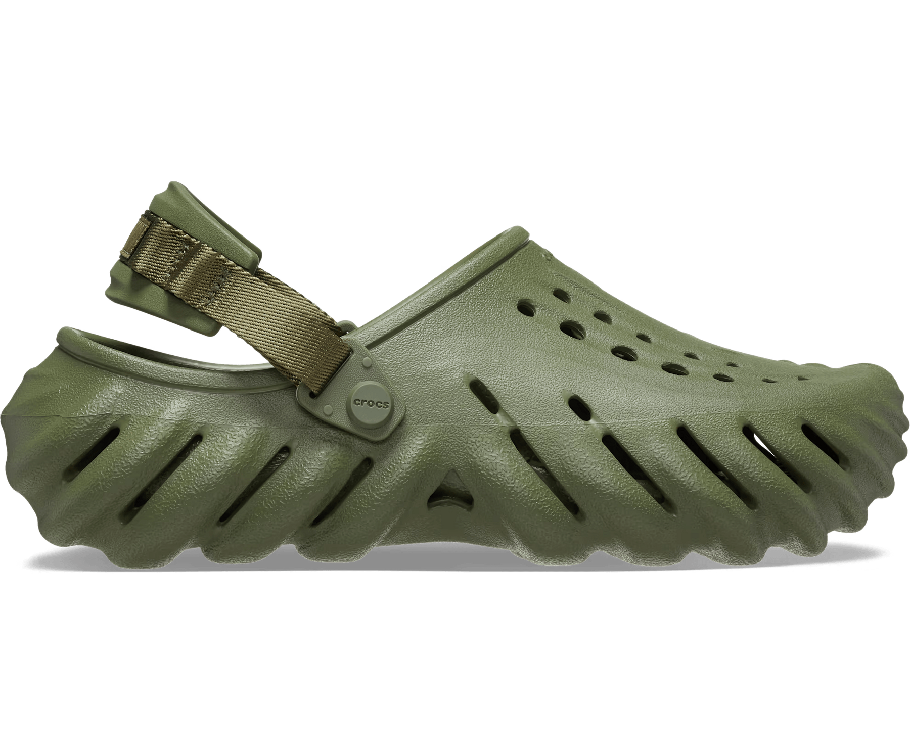 Crocs Echo Clog Army Green Чоловічі Сабо Крокс Ехо Зелений 40-41 207937 фото поспішай обрати наймодніші товари Crocs