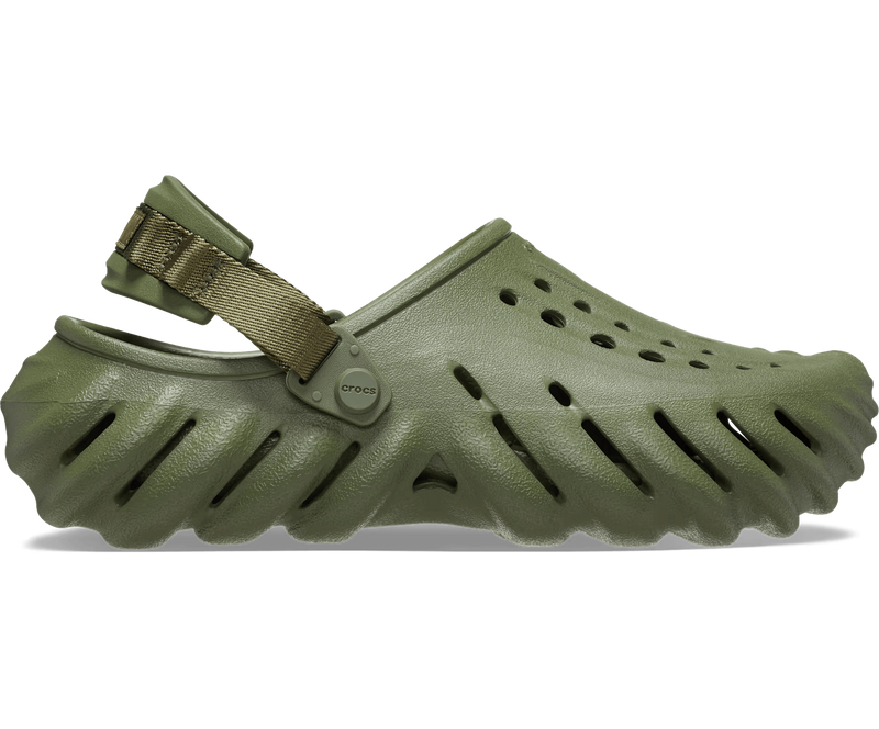 Crocs Echo Clog Army Green Чоловічі Сабо Крокс Ехо Зелений 40-41 207937 фото поспішай обрати наймодніші товари Crocs