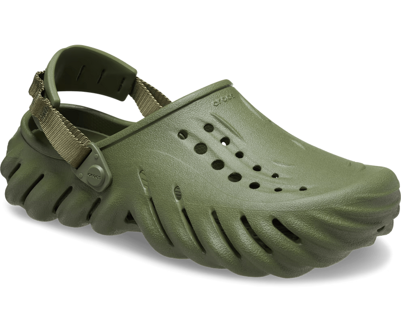 Crocs Echo Clog Army Green Чоловічі Сабо Крокс Ехо Зелений 40-41 207937 фото поспішай обрати наймодніші товари Crocs