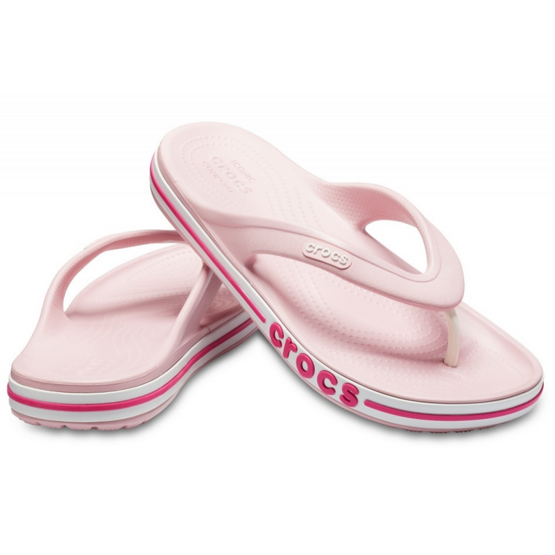 Crocs Bayaband Flip Petal / Pink Женские Вьетнамки Крокс Баябенд Флип 40/41 205393 фото спеши выбрать самые модные товары Crocs