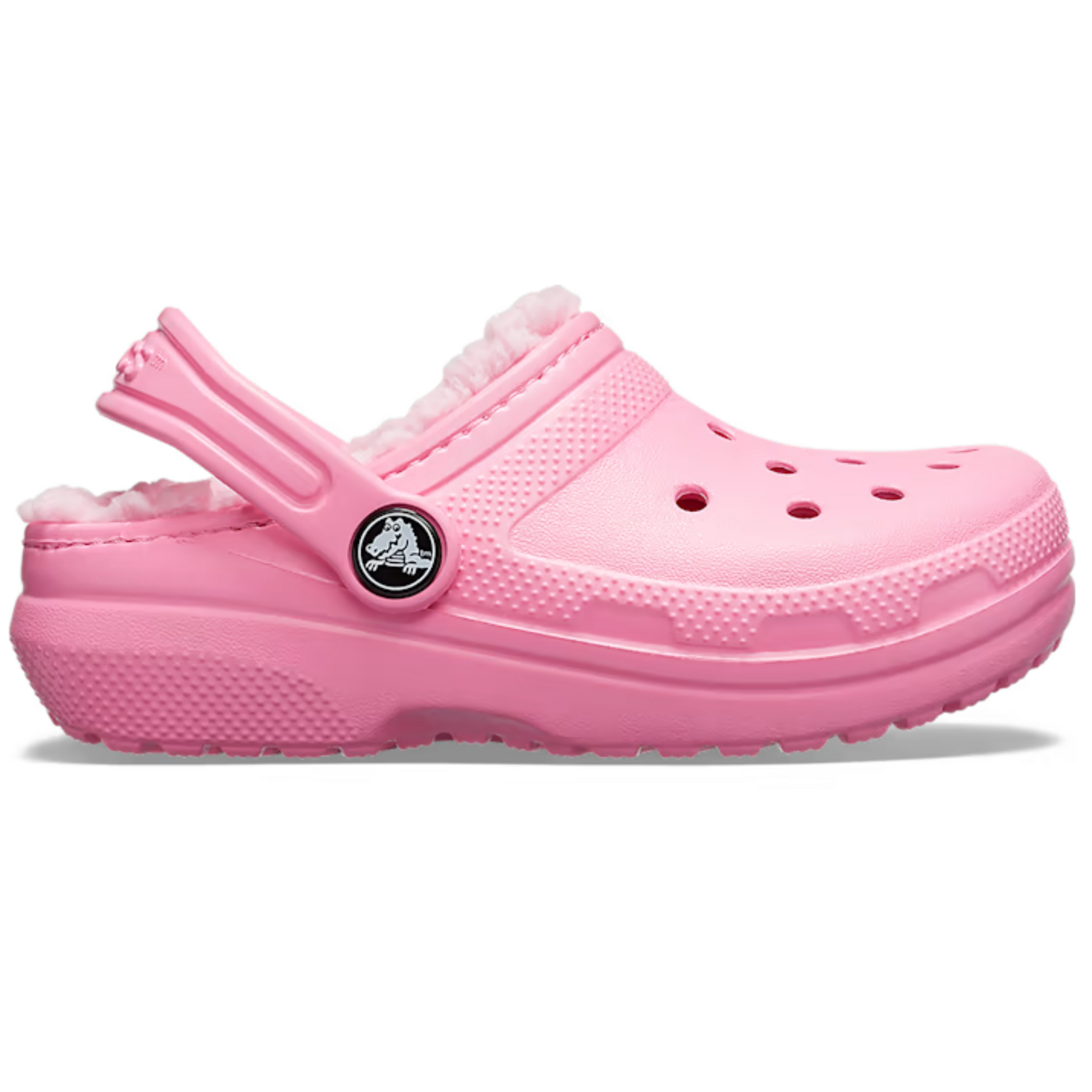 Crocs Kids` Classic Lined Clog Pink Детские утепленные Сабо Крокс Лайнед 26 203506 фото спеши выбрать самые модные товары Crocs