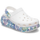 Crocs Classic Crush Butterfly Clog White Жіночі Сабо Крокс Класік Краш Батерфлай Білі 36 207521 фото 3 Crocs