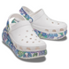 Crocs Classic Crush Butterfly Clog White Жіночі Сабо Крокс Класік Краш Батерфлай Білі 36 207521 фото 2 Crocs