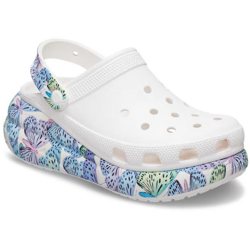 Crocs Classic Crush Butterfly Clog White Жіночі Сабо Крокс Класік Краш Батерфлай Білі 36 207521 фото поспішай обрати наймодніші товари Crocs