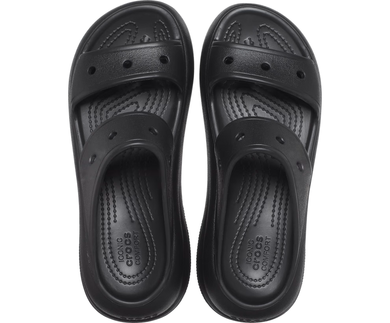 Crocs Classic Crush Sandal Black Жіночі Сандалі Крокс Класік Краш 36 207670 фото поспішай обрати наймодніші товари Crocs