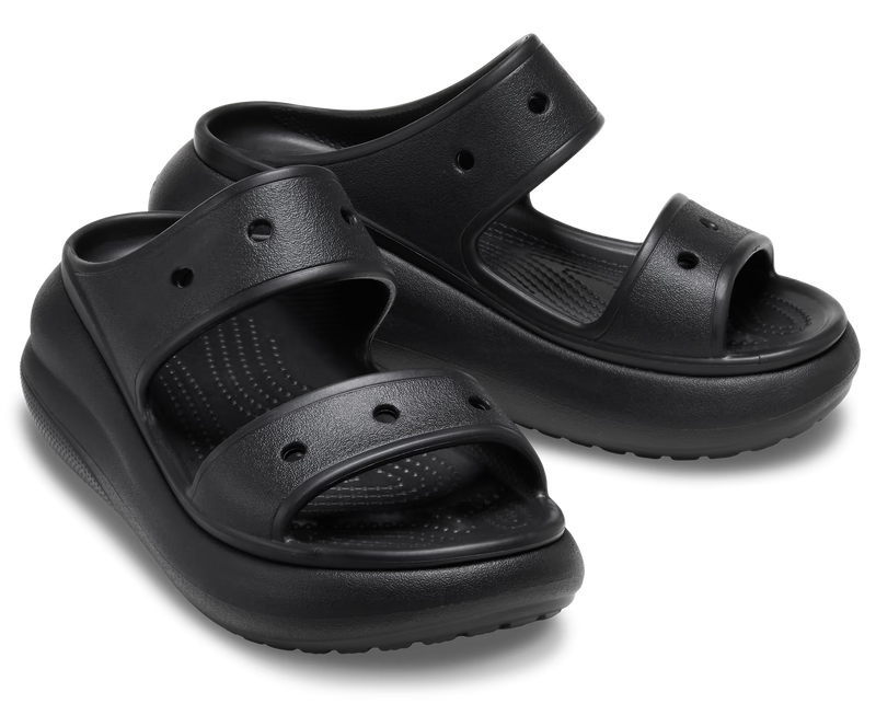 Crocs Classic Crush Sandal Black Женские Сандалии Крокс Классик Краш 36 207670 фото спеши выбрать самые модные товары Crocs