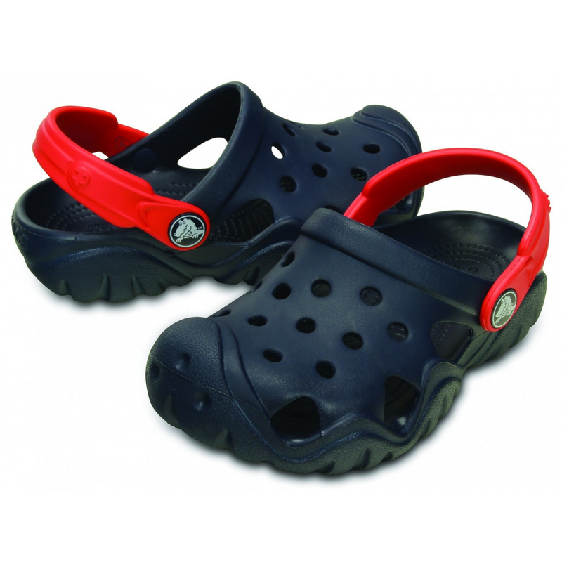 Crocs Kids’ Swiftwater Clog Navy/Red Дитячі Сабо Крокс Свіфтвотер 24 202607 фото поспішай обрати наймодніші товари Crocs