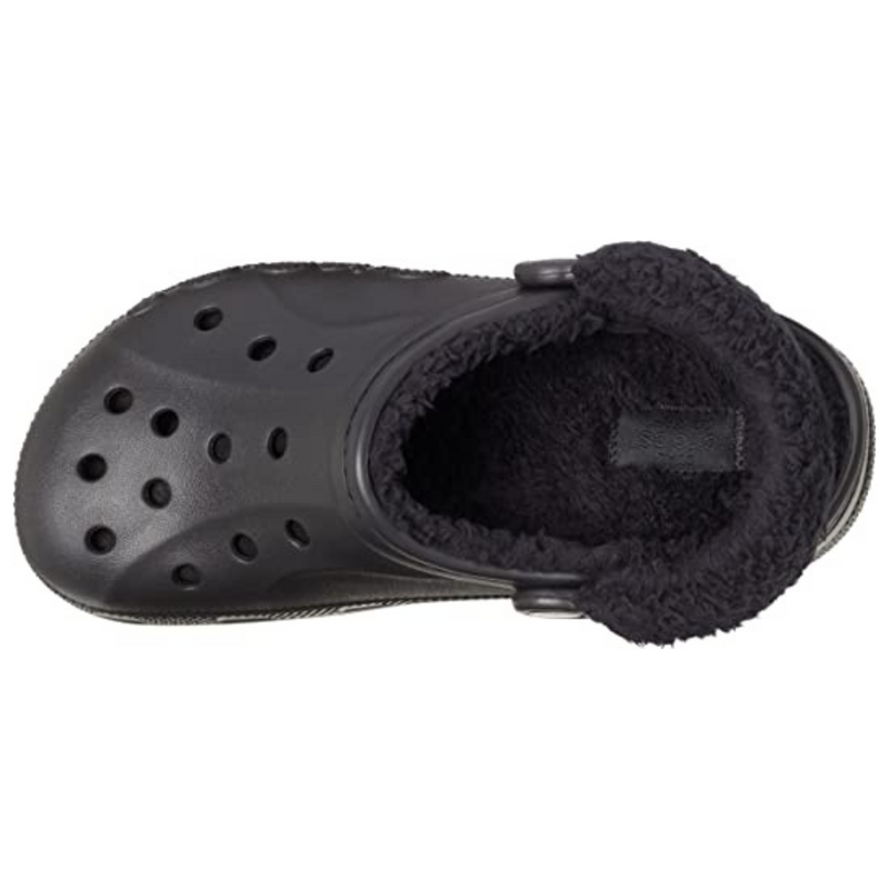 Crocs Baya Lined Fuzz-Strap Clog Black Чоловічі Жіночі Сабо Крокс Бая Фузз-Стреп 40/41 206633 фото поспішай обрати наймодніші товари Crocs