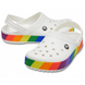 Crocs Crocband Rainbow Block Clog White Жіночі Сабо Крокс Крокбенд 36 206361 фото 5 Crocs
