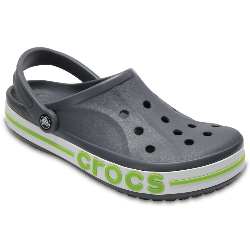 Crocs Bayaband Clog Charcoal/ Volt Green Мужские Женские Сабо Крокс Баябенд 38 7-36 фото спеши выбрать самые модные товары Crocs