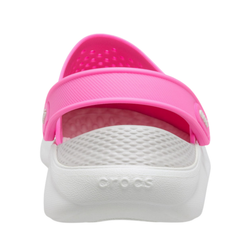 Crocs LiteRide Clog Electric Pink/Almost White Жіночі Сабо Крокс Лайтрайд 36 148-34 фото поспішай обрати наймодніші товари Crocs