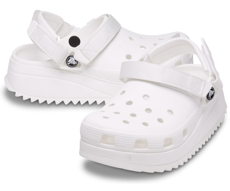 Crocs Classic Hiker Clog White/White Чоловічі Жіночі Сабо Крокс Класік Хайкер 38 206772 фото поспішай обрати наймодніші товари Crocs