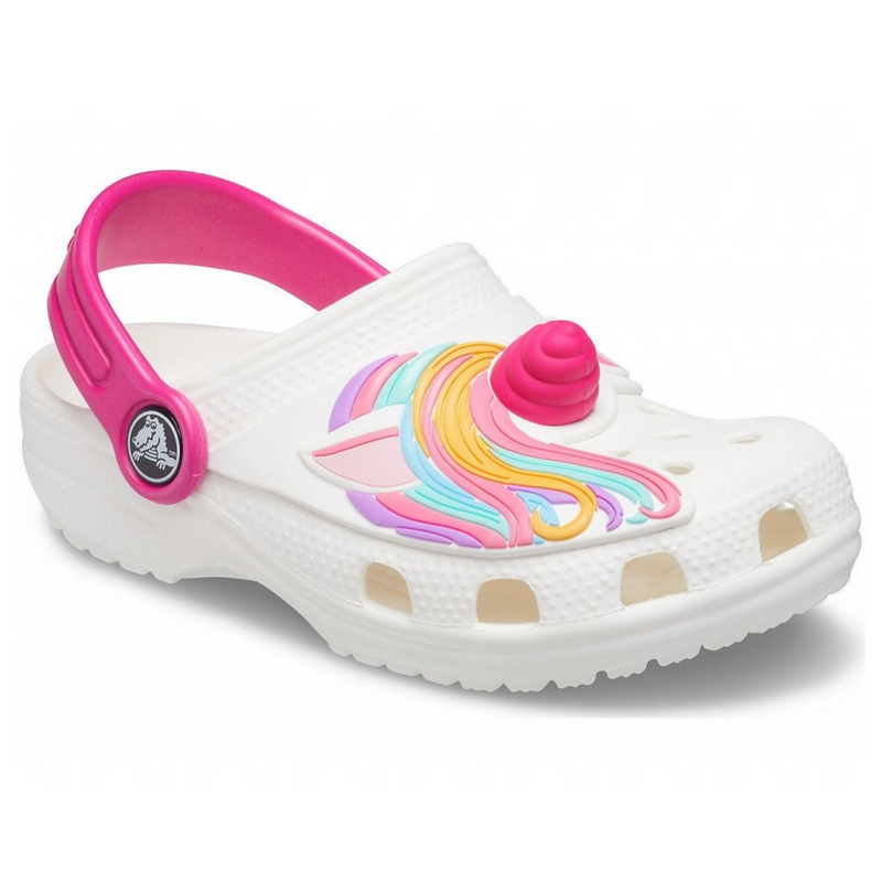 Crocs Kids Fun Lab Classic Clog I AM Unicorn White Дитячі Сабо Крокс Класік Кідс Фан Лаб 26 207073 фото поспішай обрати наймодніші товари Crocs