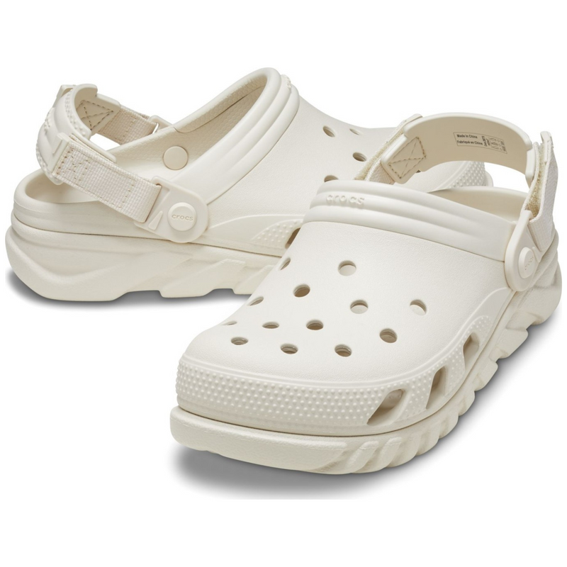 Crocs Duet Max II Clog Bone Жіночі Чоловічі Сабо Крокс Дует Макс Бежеві 39 208776 фото поспішай обрати наймодніші товари Crocs