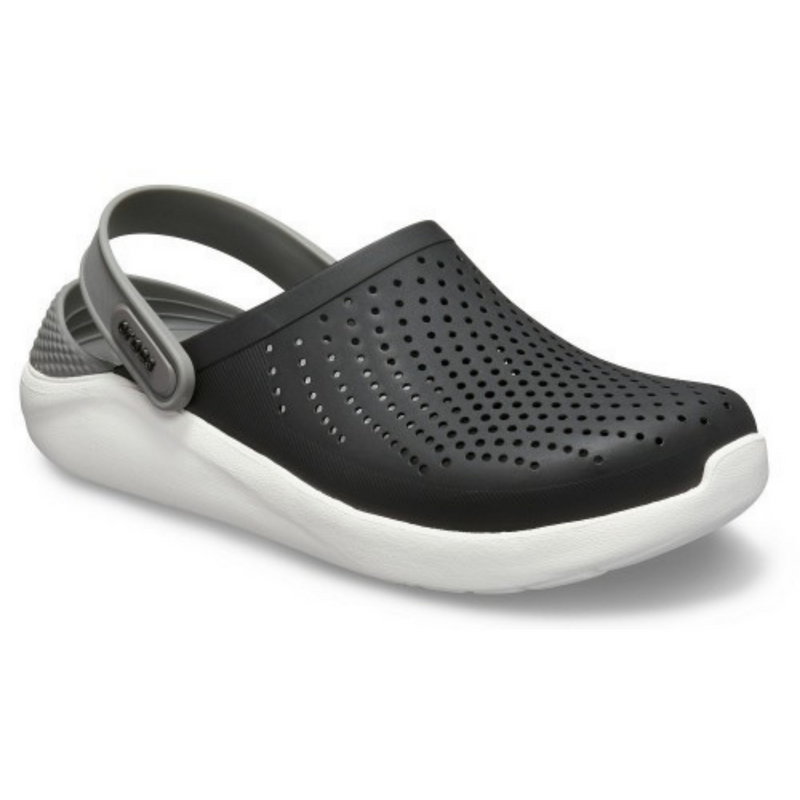 Crocs LiteRide Clog Black/Smoke Мужские Женские Сабо Крокс Лайтрайд 44 224-41 фото спеши выбрать самые модные товары Crocs