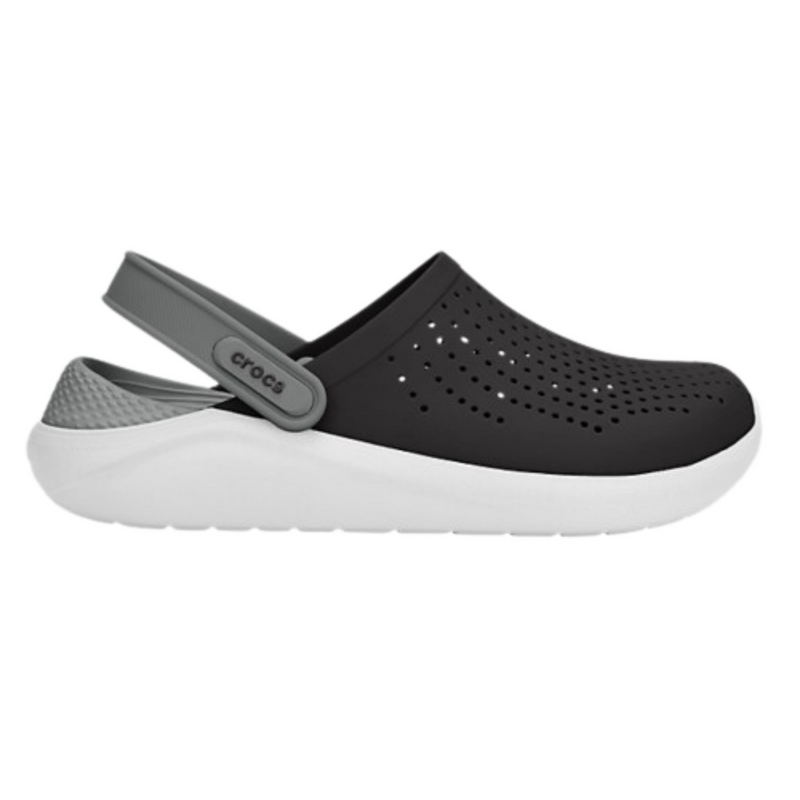 Crocs LiteRide Clog Black/Smoke Мужские Женские Сабо Крокс Лайтрайд 44 224-41 фото спеши выбрать самые модные товары Crocs