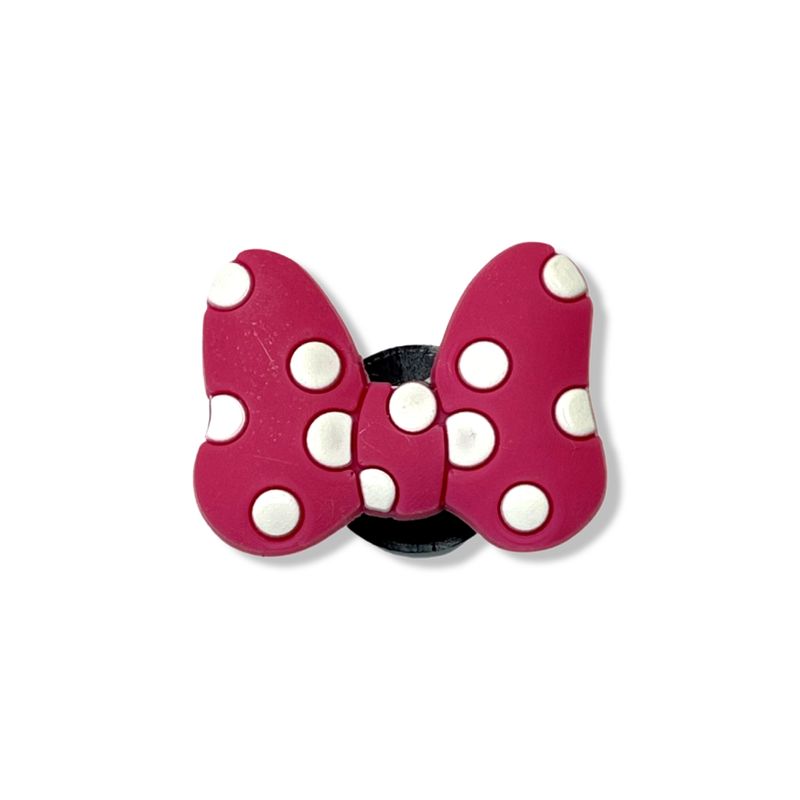 Jibbitz Bow tie pink №77 №77 фото поспішай обрати наймодніші товари Crocs