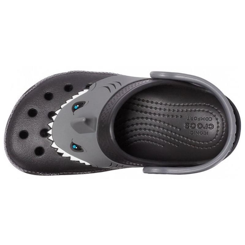 Crocs Kids Fun Lab Classic Clog I AM Shark Clog Black Дитячі Сабо Крокс Класік Кідс Фан Лаб 25 207072 фото поспішай обрати наймодніші товари Crocs