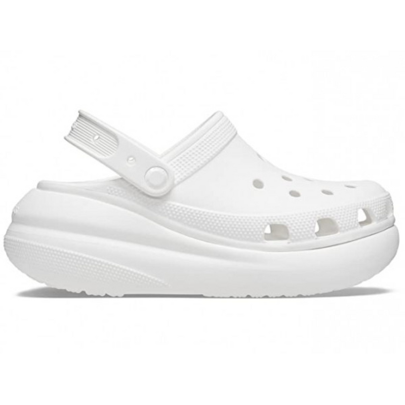 Crocs Classic Crush Clog White Женские Сабо Крокс Классик Краш 39 207521 фото спеши выбрать самые модные товары Crocs