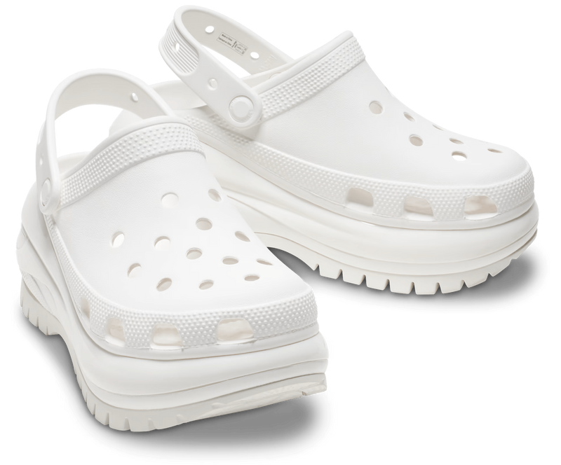 Crocs Mega Crush Clog White Женские Крокс Мега Краш Белый 39 207988 фото спеши выбрать самые модные товары Crocs