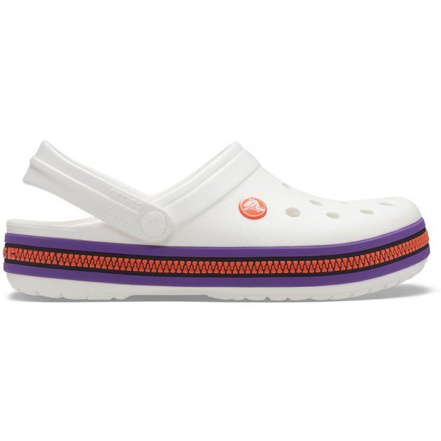 Crocs Crocband Clog Zipper/ Bang White Мужские Женские Сабо Крокс Крокбенд 36 206594 фото спеши выбрать самые модные товары Crocs