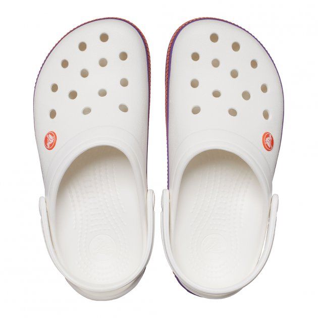 Crocs Crocband Clog Zipper/ Bang White Мужские Женские Сабо Крокс Крокбенд 36 206594 фото спеши выбрать самые модные товары Crocs