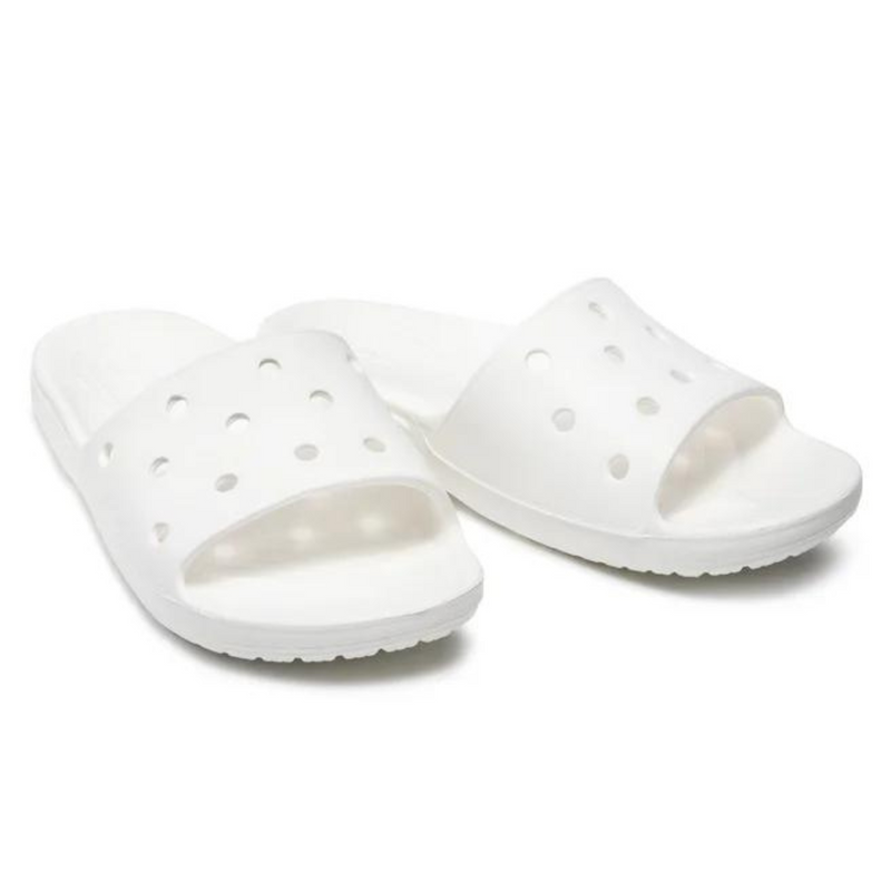 Чоловічі / Жіночі шльопанці Crocs Classic Slide White 42 657-39 фото поспішай обрати наймодніші товари Crocs