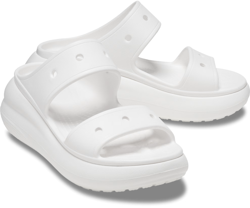 Crocs Classic Crush Sandal White Женские Сандалии Крокс Классик Краш 37 207670 фото спеши выбрать самые модные товары Crocs