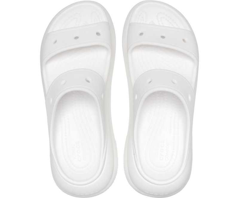 Crocs Classic Crush Sandal White Женские Сандалии Крокс Классик Краш 37 207670 фото спеши выбрать самые модные товары Crocs