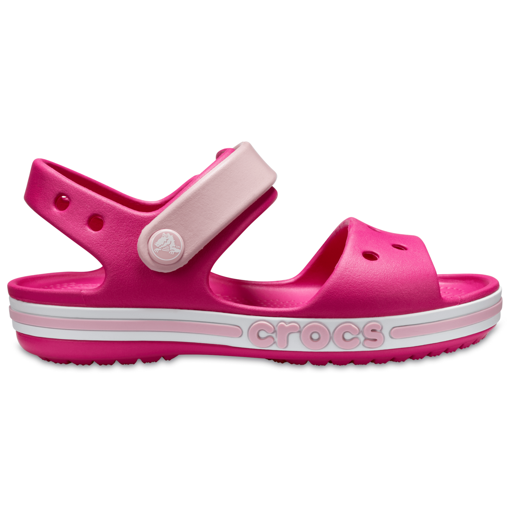 Crocs Kids’ Bayaband Sandal Candy Pink Детские Сандалии Крокс Баябенд Кидс 26 205400 фото спеши выбрать самые модные товары Crocs