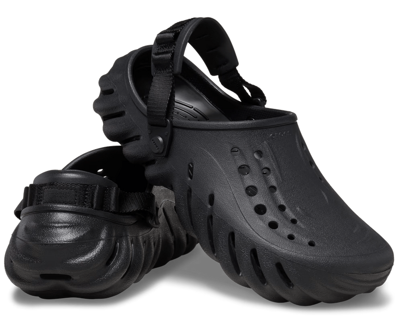 Crocs Echo Clog Black Мужские Сабо Крокс Эхо Черный 42 207937 фото спеши выбрать самые модные товары Crocs