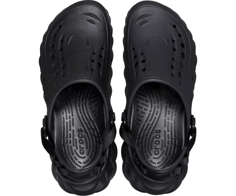 Crocs Echo Clog Black Чоловічі Сабо Крокс Ехо Чорний 42 207937 фото поспішай обрати наймодніші товари Crocs