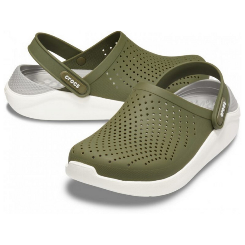 Crocs LiteRide Clog Army/Green Мужские Женские Сабо Крокс Лайтрайд 38 17-36 фото спеши выбрать самые модные товары Crocs